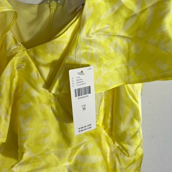 Anthropologie Corey Lynn Calter One-Shoulder Ruffle Romper romantic Sz M - Picture 7 of 12